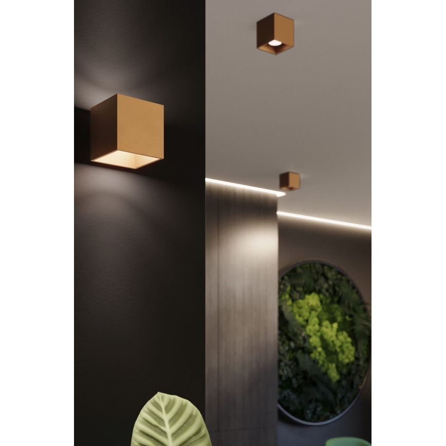 Προβολέας τοίχου QUAD 1xG9/8W/230V χρυσαφί