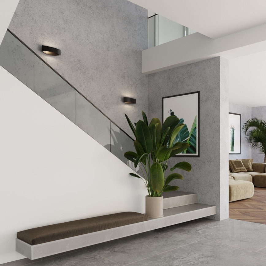 Επιτοίχιο φωτιστικό TONI 1xG9/8W/230V μαύρο