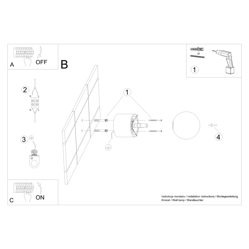 Προβολέας τοίχου BOOMO 1xG9/8W/230V οξιά