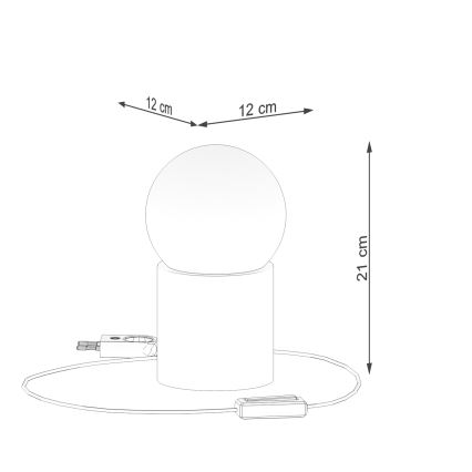 Eπιτραπέζια λάμπα BOOMO 1xG9/8W/230V οξιά