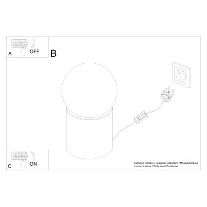 Eπιτραπέζια λάμπα BOOMO 1xG9/8W/230V οξιά