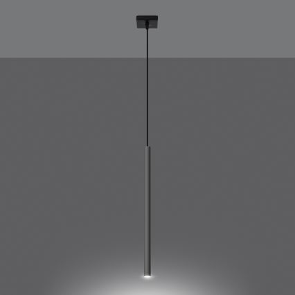 Κρεμαστό φωτιστικό οροφής PASTELO 1xG9/8W/230V γυαλιστερό χρώμιο