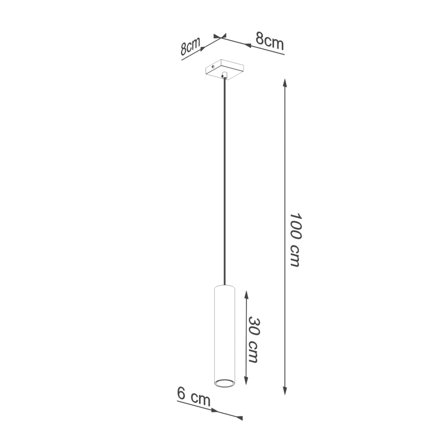 Πολύφωτο με συρματόσχοινο LAGOS 1xGU10/10W/230V χρυσαφί