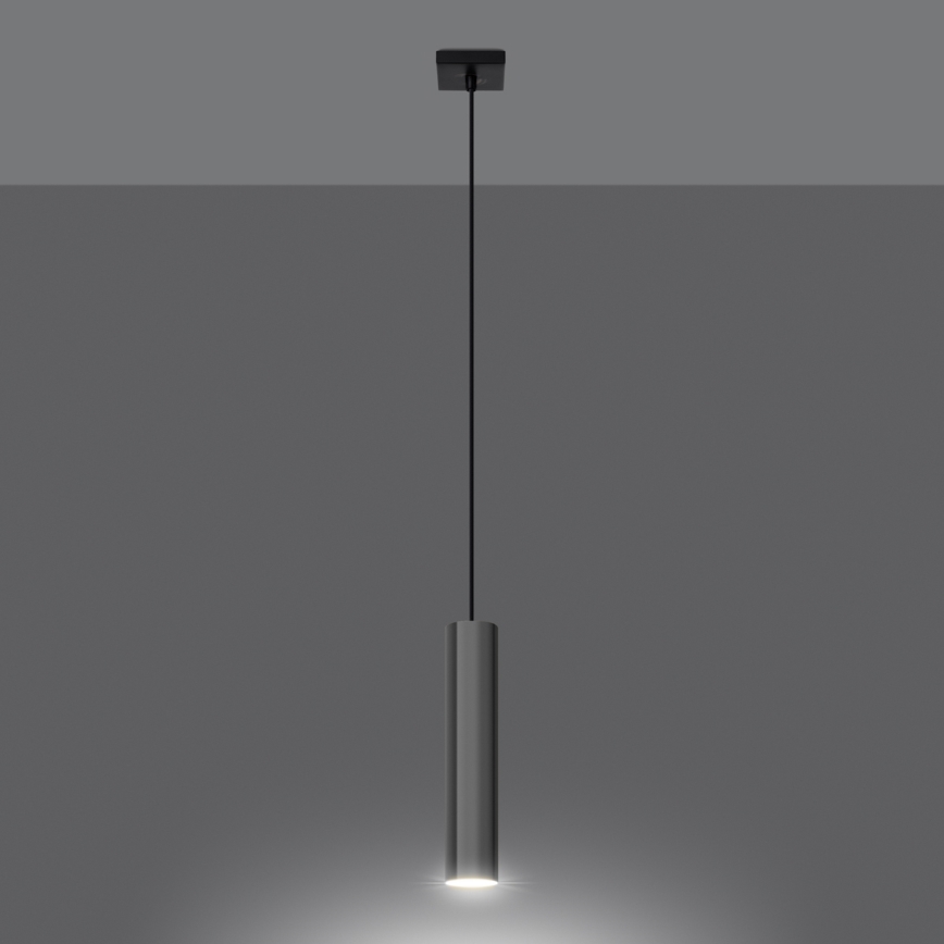 Κρεμαστό φωτιστικό οροφής LAGOS 1xGU10/10W/230V γυαλιστερό χρώμιο