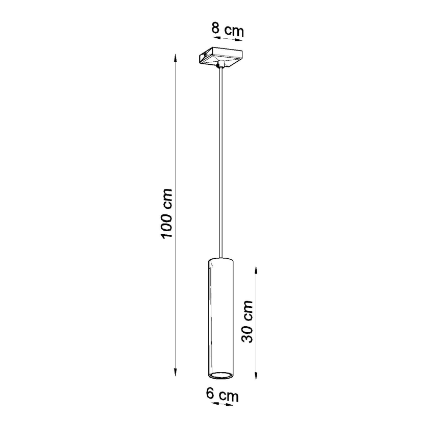 Κρεμαστό φωτιστικό οροφής LAGOS 1xGU10/10W/230V γυαλιστερό χρώμιο