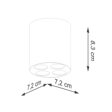 LED Σποτ ZOE LED/9W/230V μαύρο