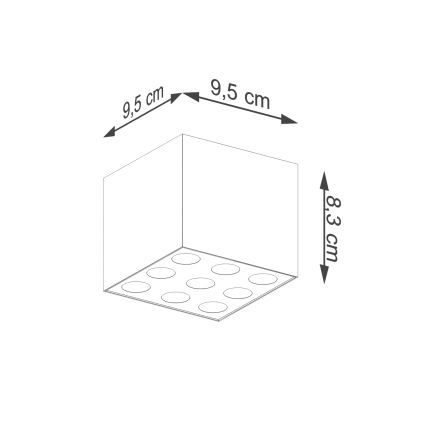 LED Σποτ OZZY LED/16W/230V μαύρο