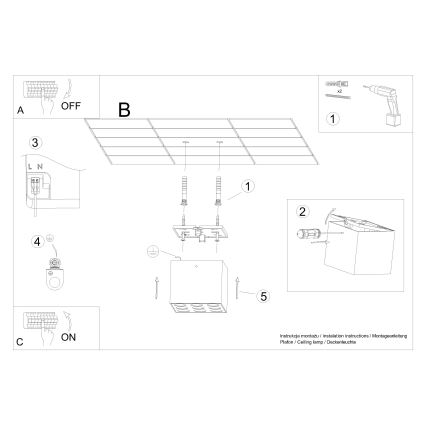 LED Σποτ OZZY LED/16W/230V μαύρο