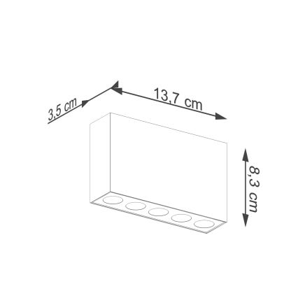 LED Σποτ SOLE LED/11W/230V μαύρο