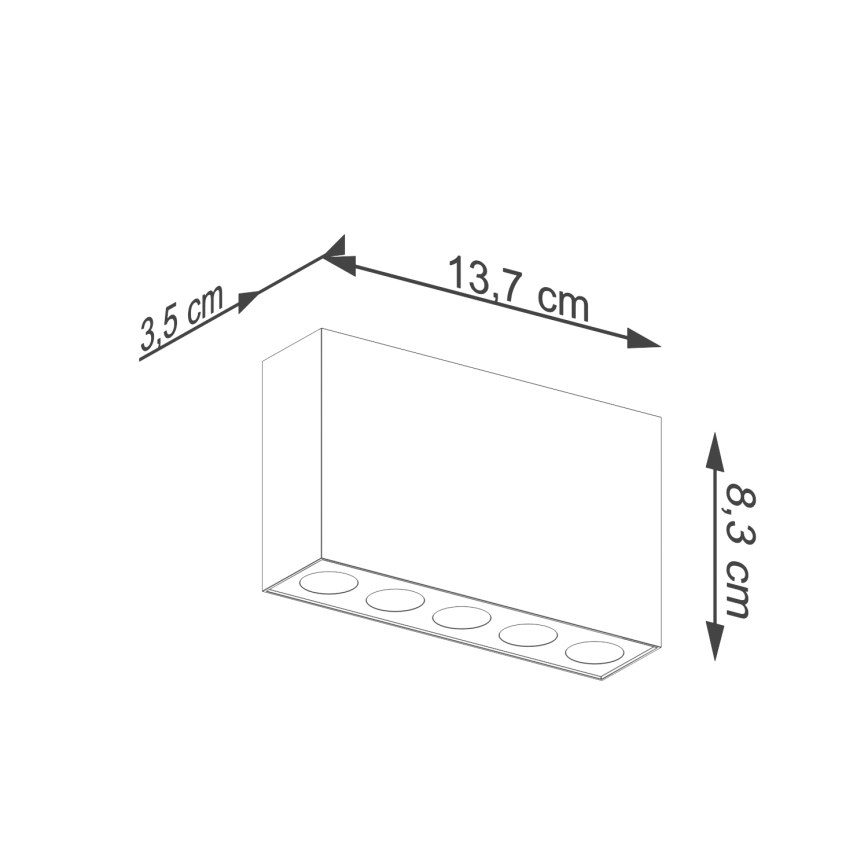 LED Σποτ SOLE LED/11W/230V μαύρο