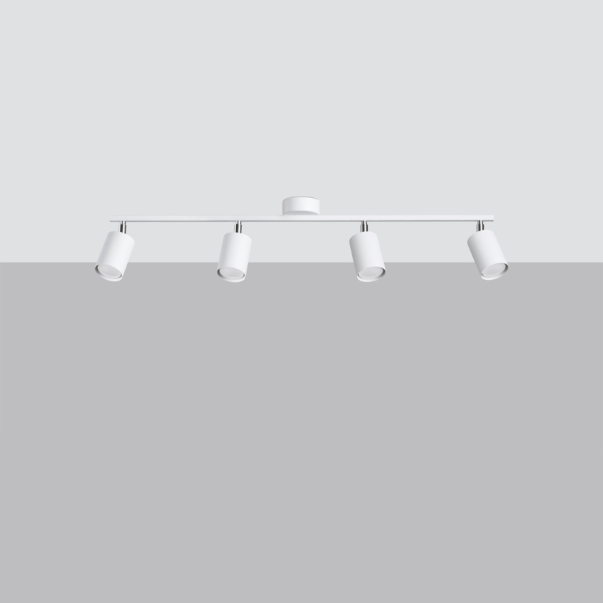 Φωτιστικό σποτ LEMMI 4xGU10/10W/230V λευκό
