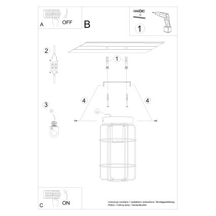 Φωτιστικό οροφής GOTTO 1xE27/15W/230V μαύρο/οξιά