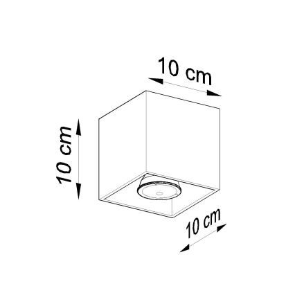 Φωτιστικό σποτ HATI 1xGU10/10W/230V λευκό