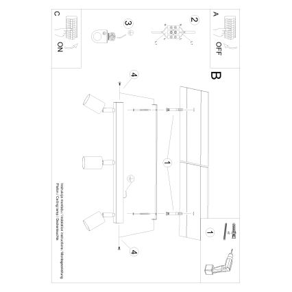 Φωτιστικό σποτ VERDO 3xGU10/10W/230V μαύρο/οξιά