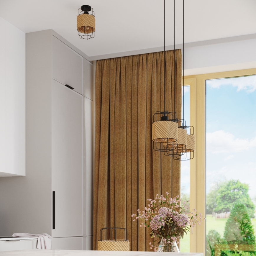 Πολύφωτο με συρματόσχοινο GIZUR 3xE27/15W/230V