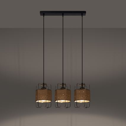 Πολύφωτο με συρματόσχοινο GIZUR 3xE27/15W/230V