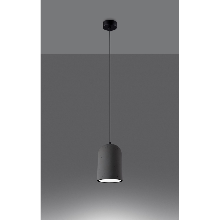 Πολύφωτο με συρματόσχοινο NIMIS 1xE27/15W/230V τσιμέντο