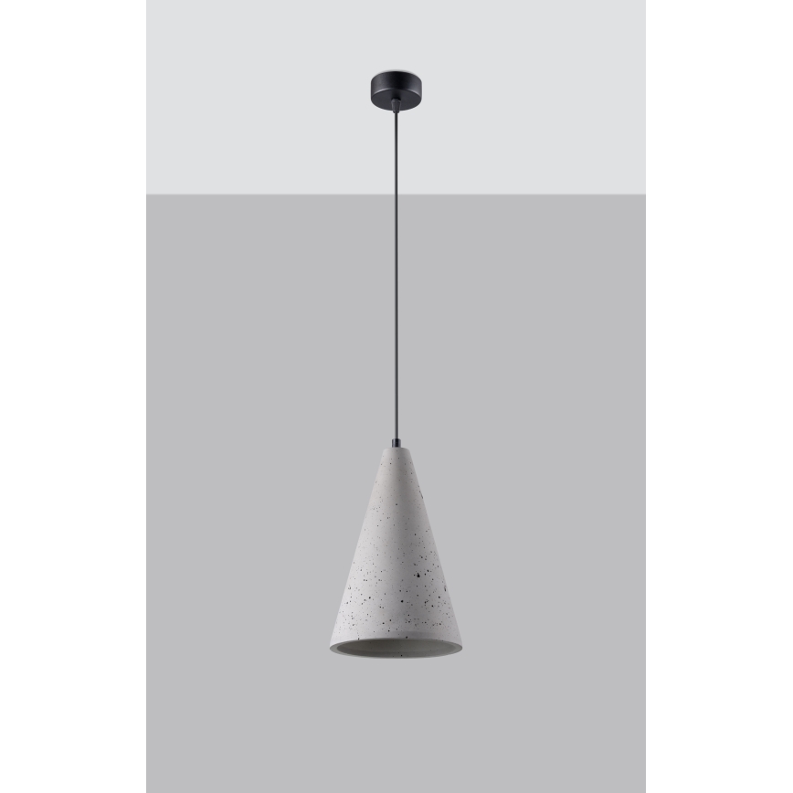 Πολύφωτο με συρματόσχοινο LOGE 1xE27/15W/230V τσιμέντο
