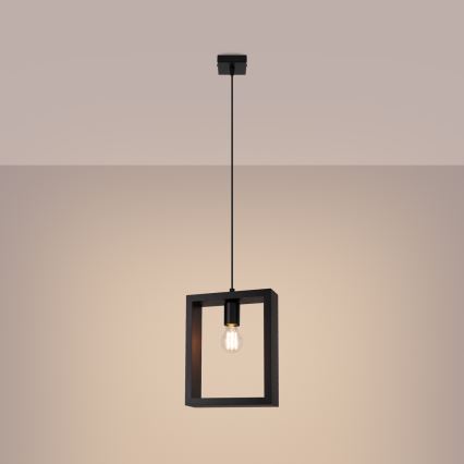 Πολύφωτο με συρματόσχοινο ARIES 1xE27/15W/230V οξιά/βέγκε