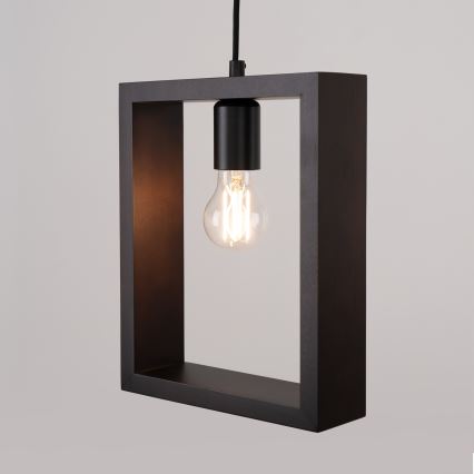 Πολύφωτο με συρματόσχοινο ARIES 1xE27/15W/230V οξιά/βέγκε