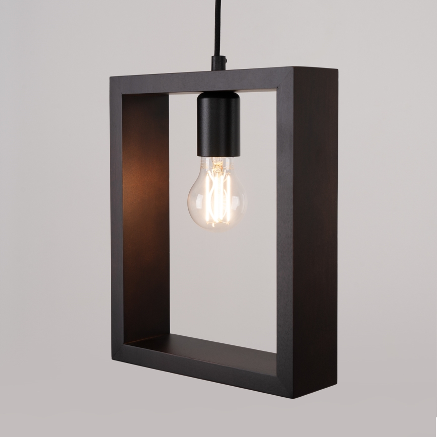Πολύφωτο με συρματόσχοινο ARIES 1xE27/15W/230V οξιά/βέγκε