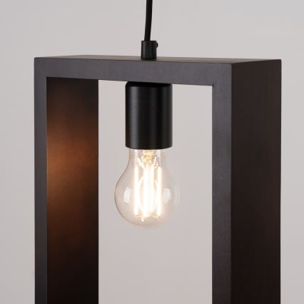 Πολύφωτο με συρματόσχοινο ARIES 1xE27/15W/230V οξιά/βέγκε