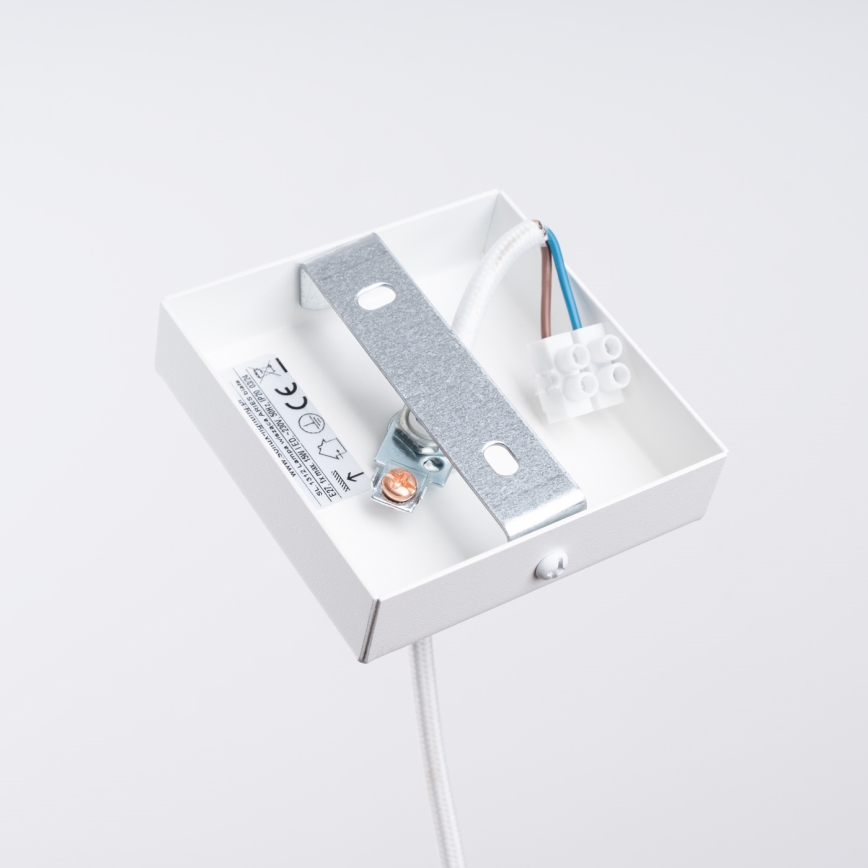 Πολύφωτο με συρματόσχοινο ARIES 1xE27/15W/230V οξιά/λευκό