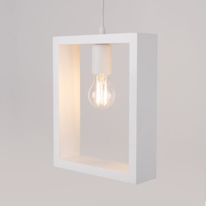 Πολύφωτο με συρματόσχοινο ARIES 1xE27/15W/230V οξιά/λευκό