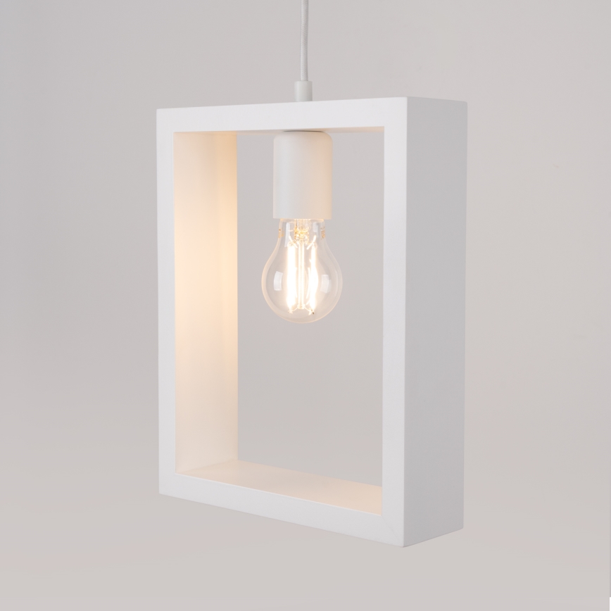 Πολύφωτο με συρματόσχοινο ARIES 1xE27/15W/230V οξιά/λευκό