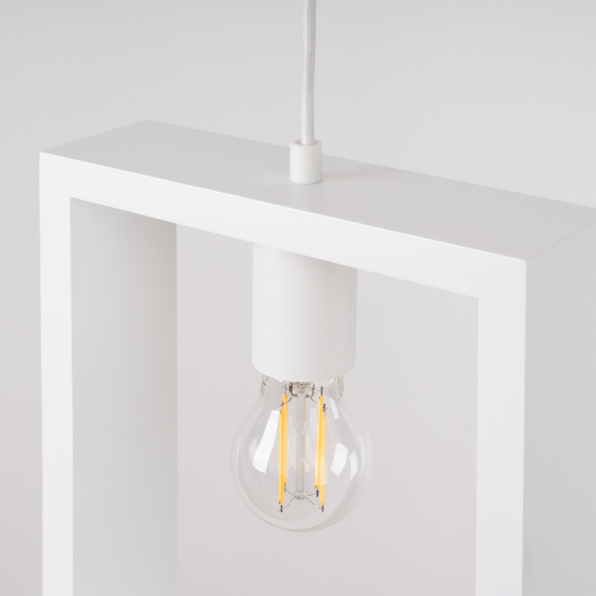 Πολύφωτο με συρματόσχοινο ARIES 1xE27/15W/230V οξιά/λευκό