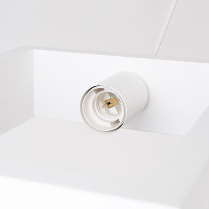 Πολύφωτο με συρματόσχοινο ARIES 1xE27/15W/230V οξιά/λευκό