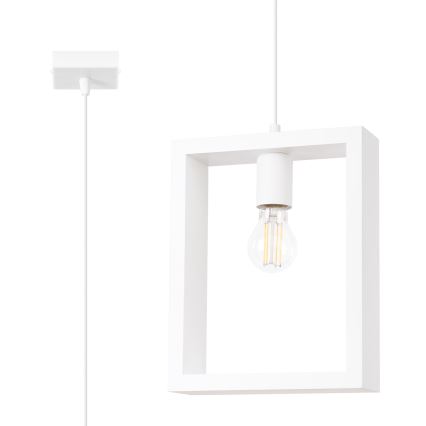 Πολύφωτο με συρματόσχοινο ARIES 1xE27/15W/230V οξιά/λευκό