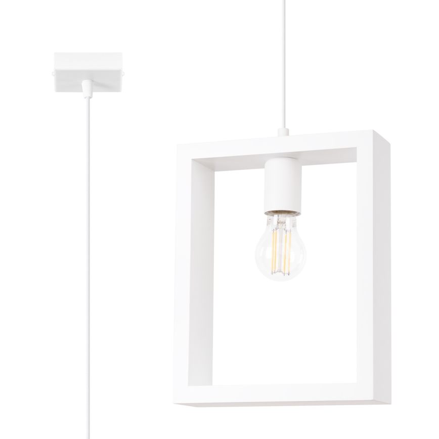 Πολύφωτο με συρματόσχοινο ARIES 1xE27/15W/230V οξιά/λευκό