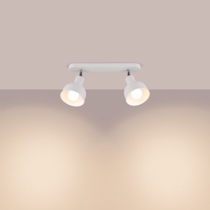 Φωτιστικό σποτ ELBA 2xE27/15W/230V λευκό