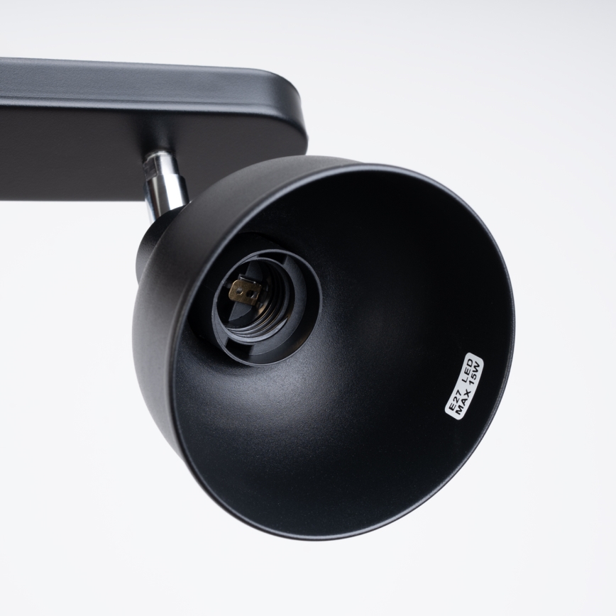 Φωτιστικό σποτ ELBA 2xE27/15W/230V μαύρο