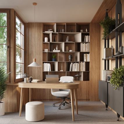 Πολύφωτο με συρματόσχοινο JAGA 1xE27/15W/230V διάμετρος 30 cm λευκό