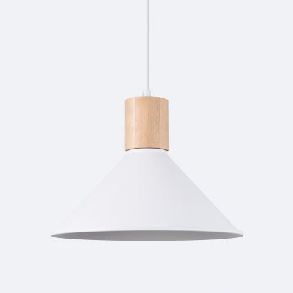 Πολύφωτο με συρματόσχοινο JAGA 1xE27/15W/230V διάμετρος 30 cm λευκό