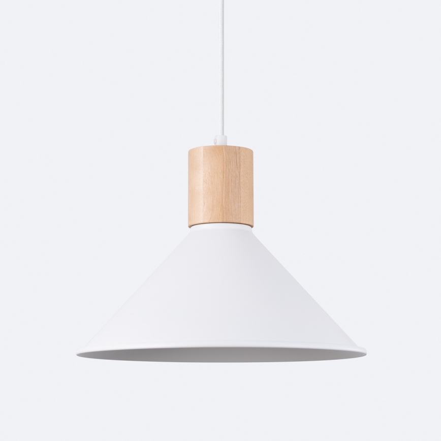 Πολύφωτο με συρματόσχοινο JAGA 1xE27/15W/230V διάμετρος 30 cm λευκό