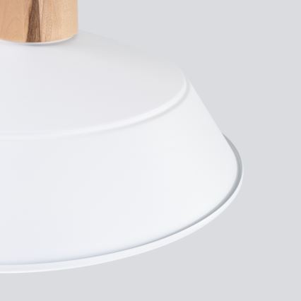 Πολύφωτο με συρματόσχοινο FANO 1xE27/15W/230V διάμετρος 34 cm λευκό