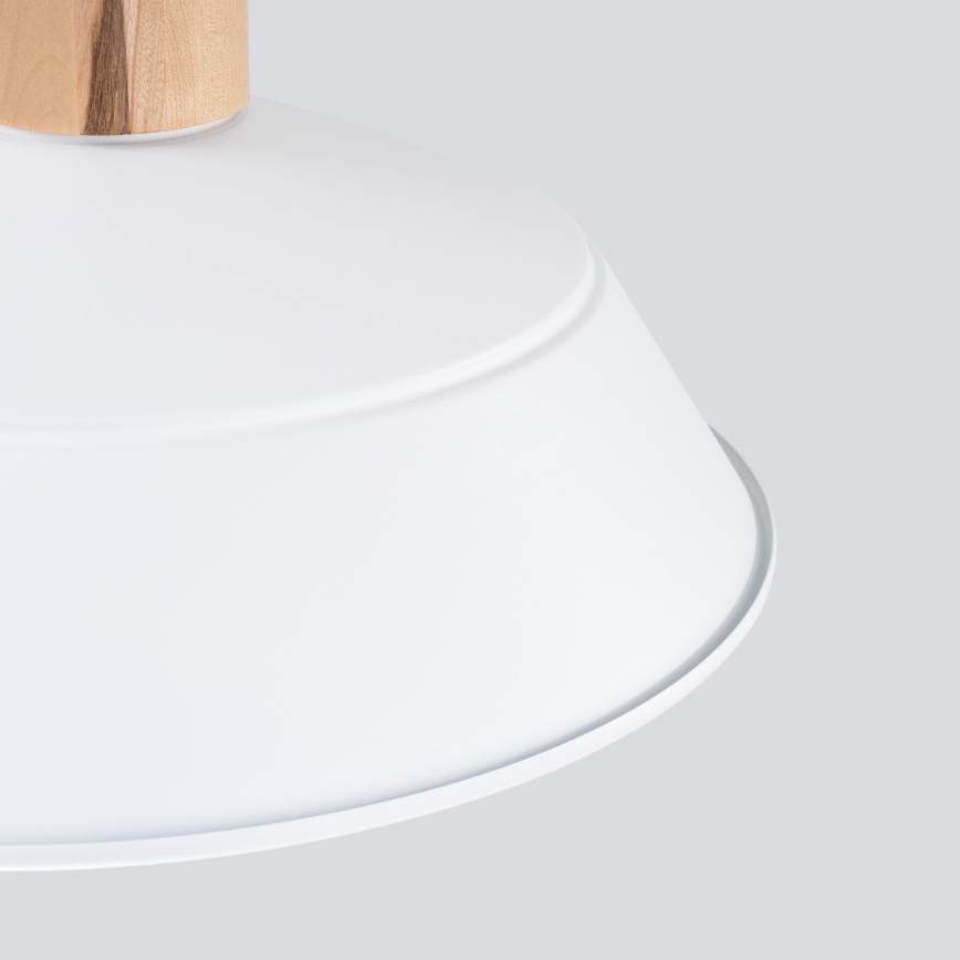 Πολύφωτο με συρματόσχοινο FANO 1xE27/15W/230V διάμετρος 34 cm λευκό