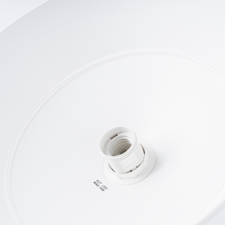 Πολύφωτο με συρματόσχοινο FANO 1xE27/15W/230V διάμετρος 34 cm λευκό