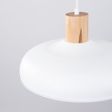 Πολύφωτο με συρματόσχοινο INDY 1xE27/15W/230V διάμετρος 38 cm λευκό