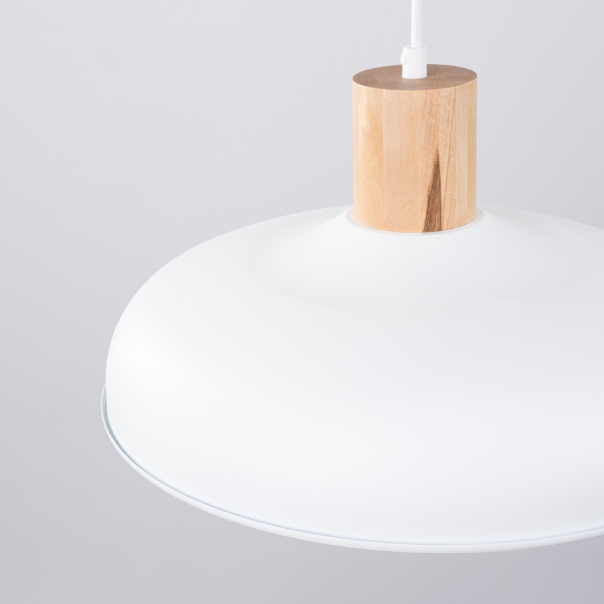 Πολύφωτο με συρματόσχοινο INDY 1xE27/15W/230V διάμετρος 38 cm λευκό