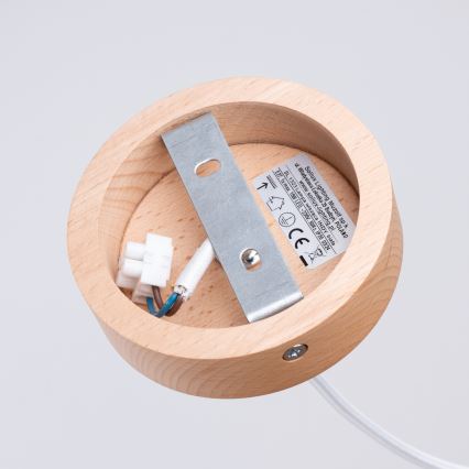 Πολύφωτο με συρματόσχοινο INDY 1xE27/15W/230V διάμετρος 38 cm λευκό