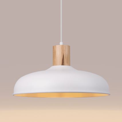 Πολύφωτο με συρματόσχοινο INDY 1xE27/15W/230V διάμετρος 38 cm λευκό