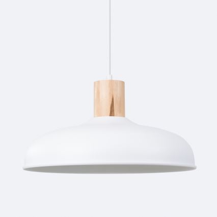 Πολύφωτο με συρματόσχοινο INDY 1xE27/15W/230V διάμετρος 38 cm λευκό