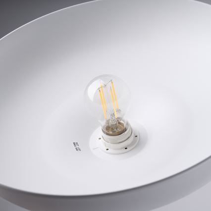 Πολύφωτο με συρματόσχοινο INDY 1xE27/15W/230V διάμετρος 38 cm λευκό