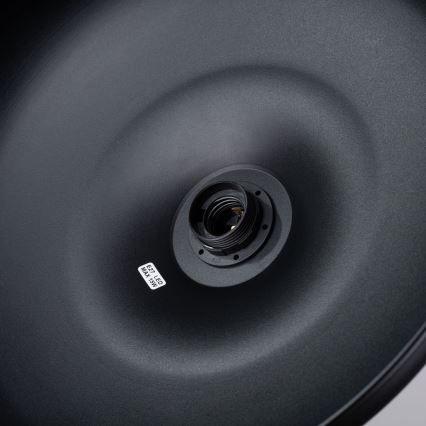 Πολύφωτο με συρματόσχοινο INDY 1xE27/15W/230V διάμετρος 38 cm μαύρο