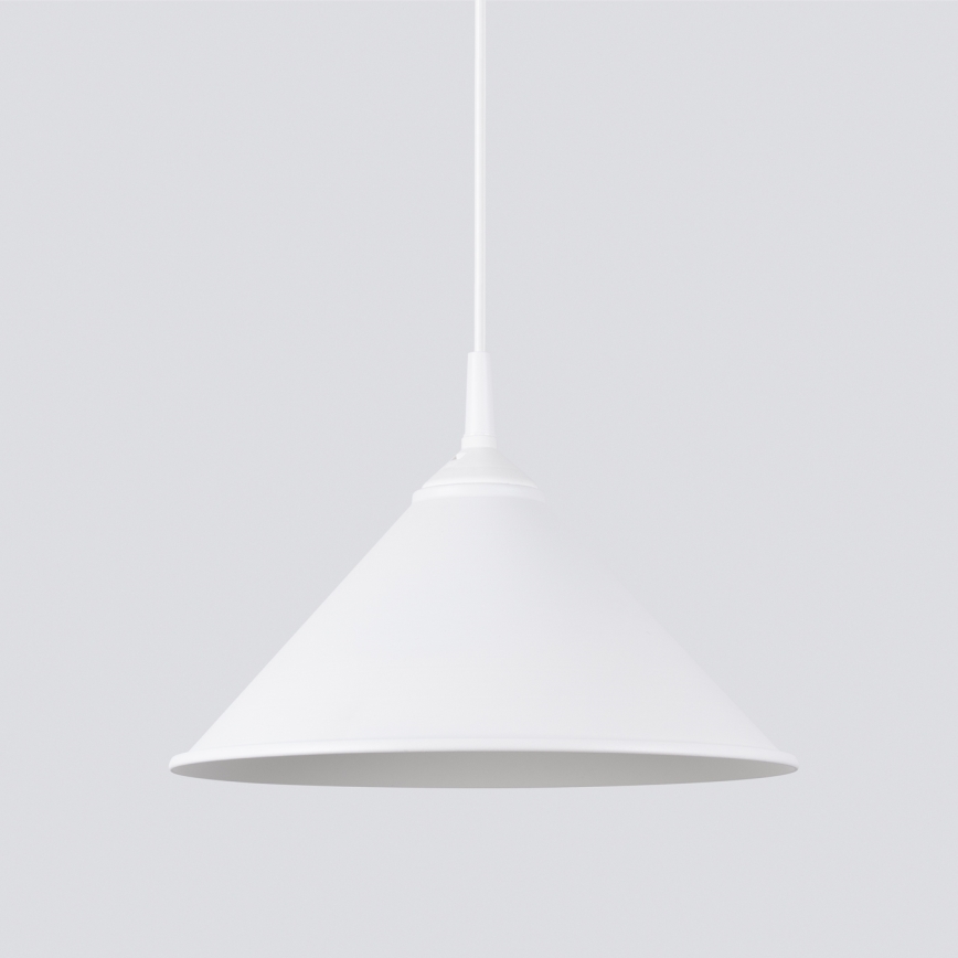 Πολύφωτο με συρματόσχοινο ZUMA 1xE27/15W/230V διάμετρος 30 cm λευκό