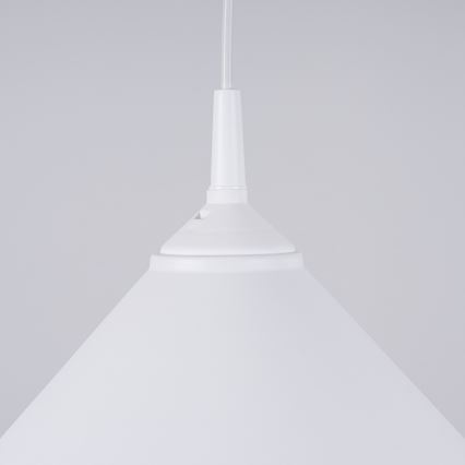 Πολύφωτο με συρματόσχοινο ZUMA 1xE27/15W/230V διάμετρος 30 cm λευκό